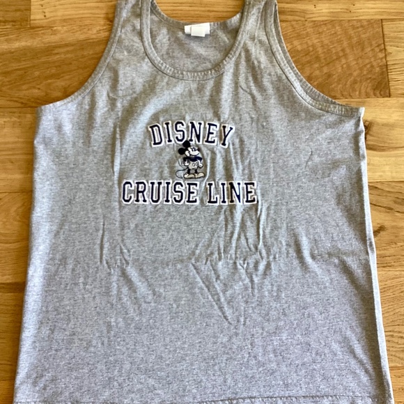 Disney Cruise Lines Circa 2003 Muscle Shirt, Sleeveless Embroidered Logo. Mickey - Picture 2 of 7